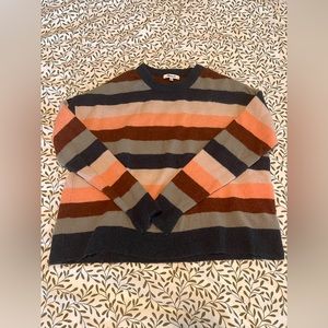 Madewell multi color striped sweater